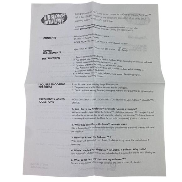 Vtg 2004 Gemmy Airblown Inflatable Christmas Snowman 4 Feet Tall New Open Box - Picture 7 of 7